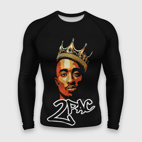 Мужской рашгард 3D с принтом 2pac в городе Новоалтайск,  |  | 2pac | nigga | oldschool | pac | rap | нигга | олдскулл | пак | рэп | тупак