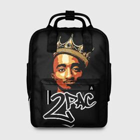 Женский рюкзак 3D с принтом 2pac в городе Новоалтайск, 100% полиэстер | лямки с регулируемой длиной, сверху ручки, чтобы рюкзак нести как сумку. Основное отделение закрывается на молнию, как и внешний карман. Внутри два дополнительных кармана, один из которых закрывается на молнию. По бокам два дополнительных кармашка, куда поместится маленькая бутылочка
 | 2pac | nigga | oldschool | pac | rap | нигга | олдскулл | пак | рэп | тупак