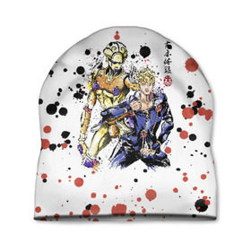 Шапка 3D с принтом JoJos Bizarre Adventure в городе Новоалтайск, 100% полиэстер | универсальный размер, печать по всей поверхности изделия | adventure | bizarre | joestar | jojo | jojos | jonathan | joseph | joutarou | kuujou | manga | джоджо | джозеф | джонатан | джостар | дзётаро | кудзё | манга | невероятные | приключения