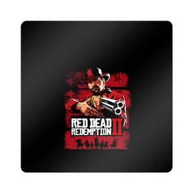 Магнит виниловый Квадрат с принтом Red Dead Redemption в городе Новоалтайск, полимерный материал с магнитным слоем | размер 9*9 см, закругленные углы | dead | gamer | john | marston | rdr | red | redemption | rockstar | shooter | western | вестерн | джон | марстон | шутер