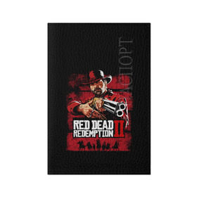 Обложка для паспорта матовая кожа с принтом Red Dead Redemption в городе Новоалтайск, натуральная матовая кожа | размер 19,3 х 13,7 см; прозрачные пластиковые крепления | Тематика изображения на принте: dead | gamer | john | marston | rdr | red | redemption | rockstar | shooter | western | вестерн | джон | марстон | шутер
