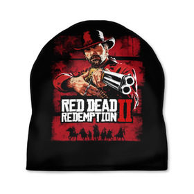 Шапка 3D с принтом Red Dead Redemption в городе Новоалтайск, 100% полиэстер | универсальный размер, печать по всей поверхности изделия | dead | gamer | john | marston | rdr | red | redemption | rockstar | shooter | western | вестерн | джон | марстон | шутер