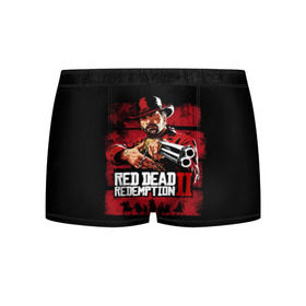 Мужские трусы 3D с принтом Red Dead Redemption в городе Новоалтайск, 50% хлопок, 50% полиэстер | классическая посадка, на поясе мягкая тканевая резинка | dead | gamer | john | marston | rdr | red | redemption | rockstar | shooter | western | вестерн | джон | марстон | шутер