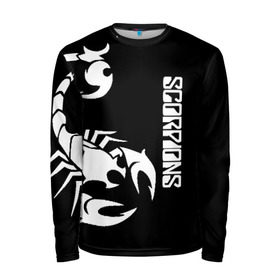 Мужской лонгслив 3D с принтом SCORPIONS в городе Новоалтайск, 100% полиэстер | длинные рукава, круглый вырез горловины, полуприлегающий силуэт | black | scorpions | клаус майне | маттиас ябс | микки ди | павел мончивода | рудольф шенкер | скорпион | скорпионс | чёрный