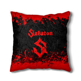 Подушка 3D с принтом SABATON в городе Новоалтайск, наволочка – 100% полиэстер, наполнитель – холлофайбер (легкий наполнитель, не вызывает аллергию). | состоит из подушки и наволочки. Наволочка на молнии, легко снимается для стирки | sabaton | даниель муллбак | йоаким броден | крис рёланд | оскар монтелиус | пэр сундстрём | рикард сунден | сабатон | тоббе энглунд | томми юханссон | ханнес ван дал