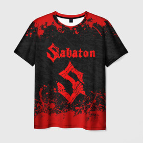 Мужская футболка 3D с принтом SABATON в городе Новоалтайск, 100% полиэфир | прямой крой, круглый вырез горловины, длина до линии бедер | sabaton | даниель муллбак | йоаким броден | крис рёланд | оскар монтелиус | пэр сундстрём | рикард сунден | сабатон | тоббе энглунд | томми юханссон | ханнес ван дал