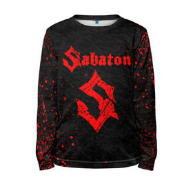 Детский лонгслив 3D с принтом SABATON в городе Новоалтайск, 100% полиэстер | длинные рукава, круглый вырез горловины, полуприлегающий силуэт
 | sabaton | даниель муллбак | йоаким броден | крис рёланд | оскар монтелиус | пэр сундстрём | рикард сунден | сабатон | тоббе энглунд | томми юханссон | ханнес ван дал