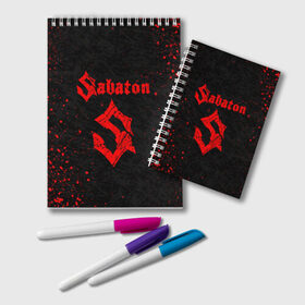 Блокнот с принтом SABATON в городе Новоалтайск, 100% бумага | 48 листов, плотность листов — 60 г/м2, плотность картонной обложки — 250 г/м2. Листы скреплены удобной пружинной спиралью. Цвет линий — светло-серый
 | Тематика изображения на принте: sabaton | даниель муллбак | йоаким броден | крис рёланд | оскар монтелиус | пэр сундстрём | рикард сунден | сабатон | тоббе энглунд | томми юханссон | ханнес ван дал