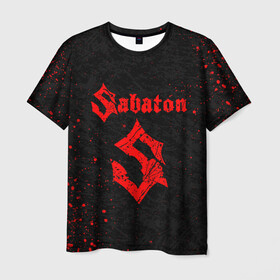 Мужская футболка 3D с принтом SABATON в городе Новоалтайск, 100% полиэфир | прямой крой, круглый вырез горловины, длина до линии бедер | sabaton | даниель муллбак | йоаким броден | крис рёланд | оскар монтелиус | пэр сундстрём | рикард сунден | сабатон | тоббе энглунд | томми юханссон | ханнес ван дал