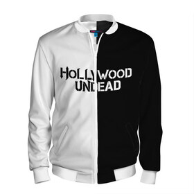 Мужской бомбер 3D с принтом HOLLYWOOD UNDEAD в городе Новоалтайск, 100% полиэстер | застегивается на молнию, по бокам два кармана без застежек, по низу бомбера и на воротнике - эластичная резинка | deuce | hollywood undead | hu | j dog | shady jeff | голивудская нежить | голливуд | даниэль мурильо | джордан террелл | джордж артур рейган | дилан альварес | мэттью сент клер | нежить