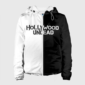 Женская куртка 3D с принтом HOLLYWOOD UNDEAD в городе Новоалтайск, ткань верха — 100% полиэстер, подклад — флис | прямой крой, подол и капюшон оформлены резинкой с фиксаторами, два кармана без застежек по бокам, один большой потайной карман на груди. Карман на груди застегивается на липучку | deuce | hollywood undead | hu | j dog | shady jeff | голивудская нежить | голливуд | даниэль мурильо | джордан террелл | джордж артур рейган | дилан альварес | мэттью сент клер | нежить