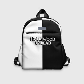 Детский рюкзак 3D с принтом HOLLYWOOD UNDEAD в городе Новоалтайск, 100% полиэстер | лямки с регулируемой длиной, сверху петелька, чтобы рюкзак можно было повесить на вешалку. Основное отделение закрывается на молнию, как и внешний карман. Внутри дополнительный карман. По бокам два дополнительных кармашка | deuce | hollywood undead | hu | j dog | shady jeff | голивудская нежить | голливуд | даниэль мурильо | джордан террелл | джордж артур рейган | дилан альварес | мэттью сент клер | нежить