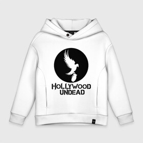 Детское худи Oversize хлопок с принтом HOLLYWOOD UNDEAD в городе Новоалтайск, френч-терри — 70% хлопок, 30% полиэстер. Мягкий теплый начес внутри —100% хлопок | боковые карманы, эластичные манжеты и нижняя кромка, капюшон на магнитной кнопке | deuce | hollywood undead | hu | j dog | shady jeff | голивудская нежить | голливуд | даниэль мурильо | джордан террелл | джордж артур рейган | дилан альварес | мэттью сент клер | нежить