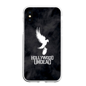Чехол для iPhone XS Max матовый с принтом HOLLYWOOD UNDEAD в городе Новоалтайск, Силикон | Область печати: задняя сторона чехла, без боковых панелей | deuce | hollywood undead | hu | j dog | shady jeff | голивудская нежить | голливуд | даниэль мурильо | джордан террелл | джордж артур рейган | дилан альварес | мэттью сент клер | нежить