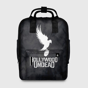 Женский рюкзак 3D с принтом HOLLYWOOD UNDEAD в городе Новоалтайск, 100% полиэстер | лямки с регулируемой длиной, сверху ручки, чтобы рюкзак нести как сумку. Основное отделение закрывается на молнию, как и внешний карман. Внутри два дополнительных кармана, один из которых закрывается на молнию. По бокам два дополнительных кармашка, куда поместится маленькая бутылочка
 | deuce | hollywood undead | hu | j dog | shady jeff | голивудская нежить | голливуд | даниэль мурильо | джордан террелл | джордж артур рейган | дилан альварес | мэттью сент клер | нежить