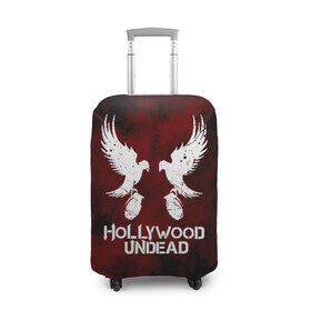 Чехол для чемодана 3D с принтом HOLLYWOOD UNDEAD в городе Новоалтайск, 86% полиэфир, 14% спандекс | двустороннее нанесение принта, прорези для ручек и колес | deuce | hollywood undead | hu | j dog | shady jeff | голивудская нежить | голливуд | даниэль мурильо | джордан террелл | джордж артур рейган | дилан альварес | мэттью сент клер | нежить