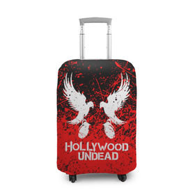 Чехол для чемодана 3D с принтом HOLLYWOOD UNDEAD в городе Новоалтайск, 86% полиэфир, 14% спандекс | двустороннее нанесение принта, прорези для ручек и колес | deuce | hollywood undead | hu | j dog | shady jeff | голивудская нежить | голливуд | даниэль мурильо | джордан террелл | джордж артур рейган | дилан альварес | мэттью сент клер | нежить
