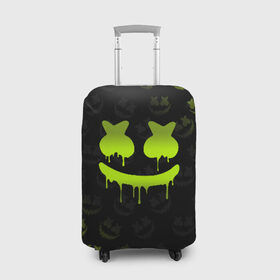 Чехол для чемодана 3D с принтом MARSHMELLO HALLOWEEN в городе Новоалтайск, 86% полиэфир, 14% спандекс | двустороннее нанесение принта, прорези для ручек и колес | america | dj | halloween | marshmello | marshmello halloween | usa | америка | маршмелло | маршмелло хеллоуин | хеллоуин | хэллоуин