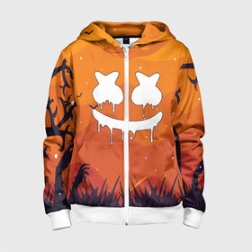 Детская толстовка 3D на молнии с принтом MARSHMELLO HALLOWEEN в городе Новоалтайск, 100% полиэстер |  манжеты и пояс оформлены широкой мягкой резинкой, двухслойный капюшон со шнурком для регулировки, спереди карманы и застежка-молния
 | america | dj | halloween | marshmello | marshmello halloween | usa | америка | маршмелло | маршмелло хеллоуин | хеллоуин | хэллоуин