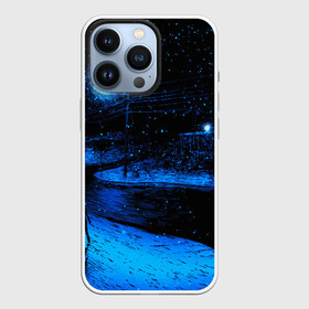 Чехол для iPhone 13 Pro с принтом ЗИМНЯЯ НОЧЬ в городе Новоалтайск,  |  | Тематика изображения на принте: star | stars | texture | вечер | вечерние иллюстрации | звезда | звезды | ночной пейзаж | ночные | ночь | природа | прогулки | текстуры