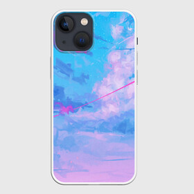 Чехол для iPhone 13 mini с принтом РОЗОВЫЕ ОБЛАКА в городе Новоалтайск,  |  | Тематика изображения на принте: star | stars | texture | вечер | вечерние иллюстрации | звезда | звезды | ночной пейзаж | ночные | ночь | природа | прогулки | текстуры