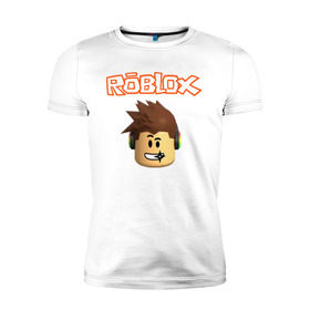 Мужская футболка премиум с принтом Roblox в городе Новоалтайск, 92% хлопок, 8% лайкра | приталенный силуэт, круглый вырез ворота, длина до линии бедра, короткий рукав | roblox | roblox скачать | игра роблокс | коды роблокс | роблокс | роблокс играть | роблокс симулятор | скачать роблокс