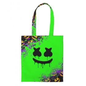 Сумка 3D повседневная с принтом MARSHMELLO HALLOWEEN в городе Новоалтайск, 100% полиэстер | Плотность: 200 г/м2; Размер: 34×35 см; Высота лямок: 30 см | america | dj | halloween | marshmello | marshmello halloween | usa | америка | маршмелло | маршмелло хеллоуин | хеллоуин | хэллоуин