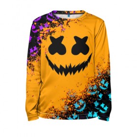 Детский лонгслив 3D с принтом MARSHMELLO HALLOWEEN в городе Новоалтайск, 100% полиэстер | длинные рукава, круглый вырез горловины, полуприлегающий силуэт
 | america | dj | halloween | marshmello | marshmello halloween | usa | америка | маршмелло | маршмелло хеллоуин | хеллоуин | хэллоуин