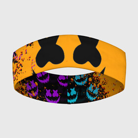 Повязка на голову 3D с принтом MARSHMELLO HALLOWEEN | МАРШМЕЛЛО ХЕЛЛОУИН в городе Новоалтайск,  |  | america | dj | halloween | marshmello | marshmello halloween | usa | америка | маршмелло | маршмелло хеллоуин | хеллоуин | хэллоуин