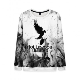 Мужской свитшот 3D с принтом HOLLYWOOD UNDEAD в городе Новоалтайск, 100% полиэстер с мягким внутренним слоем | круглый вырез горловины, мягкая резинка на манжетах и поясе, свободная посадка по фигуре | deuce | hollywood undead | hu | j dog | shady jeff | голливуд | голливудская нежить | даниэль мурильо | джордан террелл | джордж артур рейган | дилан альварес | мэттью сент клер | нежить