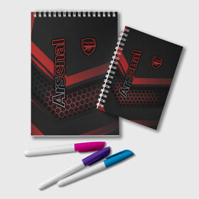 Блокнот с принтом Arsenal F C в городе Новоалтайск, 100% бумага | 48 листов, плотность листов — 60 г/м2, плотность картонной обложки — 250 г/м2. Листы скреплены удобной пружинной спиралью. Цвет линий — светло-серый
 | Тематика изображения на принте: arsenal fc | aubameyang | bellerin | football | guendouzi | ozil | premier league | soccer | арсенал | лаказетт | лига | мартинелли | мхитарян | озил | премьер | роб холдинг | торрейра | фк