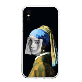 Чехол для iPhone XS Max матовый с принтом Billie Eilish с Сережкой в городе Новоалтайск, Силикон | Область печати: задняя сторона чехла, без боковых панелей | bellyache | indie | music | pop | айлиш | беляш | билли | девушка | девушка с жемчужной сережкой | звезда | искусство | картина | певица | песня | художник | ян вермеер