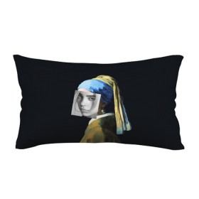 Подушка 3D антистресс с принтом Billie Eilish с Сережкой в городе Новоалтайск, наволочка — 100% полиэстер, наполнитель — вспененный полистирол | состоит из подушки и наволочки на молнии | bellyache | indie | music | pop | айлиш | беляш | билли | девушка | девушка с жемчужной сережкой | звезда | искусство | картина | певица | песня | художник | ян вермеер