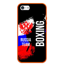 Чехол для iPhone 5/5S матовый с принтом Boxing Russia Team в городе Новоалтайск, Силикон | Область печати: задняя сторона чехла, без боковых панелей | boxer | boxing | russia team | бокс | боксер | сборная россии | тайский бокс