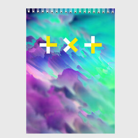 Скетчбук с принтом TOMORROW X TOGETHER в городе Новоалтайск, 100% бумага
 | 48 листов, плотность листов — 100 г/м2, плотность картонной обложки — 250 г/м2. Листы скреплены сверху удобной пружинной спиралью | beomgyu | hueningkai | k pop | korean | kpop | soobin | taehyun | tomorrow x together | txt | yeonjun | бомгю | ёнджун | корея | поп | субин | техен | тэхён | хюнин кай