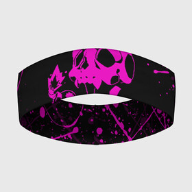 Повязка на голову 3D с принтом KILLER QUEEN розовые брызги в городе Новоалтайск,  |  | adventure | jojo | jojo s bizarre | jojo’s bizarre adventure | killer queen | аниме | джоджо | манга | невероятные приключения джоджо