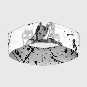 Повязка на голову 3D с принтом KILLER QUEEN черные брызги в городе Новоалтайск,  |  | adventure | jojo | jojo s bizarre | jojo’s bizarre adventure | killer queen | аниме | джоджо | манга | невероятные приключения джоджо
