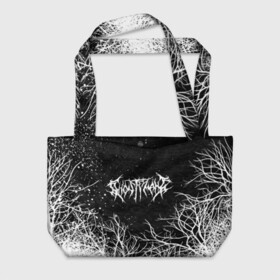 Пляжная сумка 3D с принтом GHOSTEMANE BLACK FOREST в городе Новоалтайск, 100% полиэстер | застегивается на металлическую кнопку; внутренний карман застегивается на молнию. Стенки укреплены специальным мягким материалом, чтобы защитить содержимое от несильных ударов
 | eric whitney | ghostemane | trash | треш