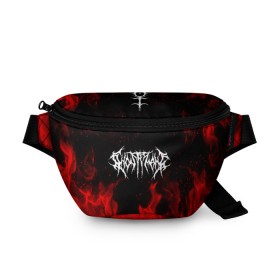 Поясная сумка 3D с принтом GHOSTEMANE в городе Новоалтайск, 100% полиэстер | плотная ткань, ремень с регулируемой длиной, внутри несколько карманов для мелочей, основное отделение и карман с обратной стороны сумки застегиваются на молнию | eric whitney | ghostemane | trash | треш