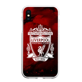 Чехол для iPhone XS Max матовый с принтом LIVERPOOL в городе Новоалтайск, Силикон | Область печати: задняя сторона чехла, без боковых панелей | lfc | liverpool | sport | ynwa | ливерпуль | лфк | спорт