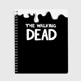 Тетрадь с принтом Ходячие мертвецы в городе Новоалтайск, 100% бумага | 48 листов, плотность листов — 60 г/м2, плотность картонной обложки — 250 г/м2. Листы скреплены сбоку удобной пружинной спиралью. Уголки страниц и обложки скругленные. Цвет линий — светло-серый
 | amc | carol | daryl | dixon | michonne | negan | reaction | rick | season 10 | twd | zombies | диксон | дэрил | зомби | мертвецы | мишонн | неган | реакция | рик | ходячие