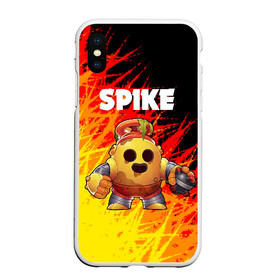 Чехол для iPhone XS Max матовый с принтом Brawl Stars Spike Robot в городе Новоалтайск, Силикон | Область печати: задняя сторона чехла, без боковых панелей | Тематика изображения на принте: brawl stars | brawl stars crow | brawl stars crow phoenix | brawl stars leon | brawl stars spike | скачать brawl stars | скачать бесплатно brawl stars