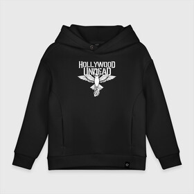 Детское худи Oversize хлопок с принтом HOLLYWOOD UNDEAD в городе Новоалтайск, френч-терри — 70% хлопок, 30% полиэстер. Мягкий теплый начес внутри —100% хлопок | боковые карманы, эластичные манжеты и нижняя кромка, капюшон на магнитной кнопке | deuce | hollywood undead | hu | j dog | shady jeff | голливуд | голливудская нежить | даниэль мурильо | джордан террелл | джордж артур рейган | дилан альварес | мэттью сент клер | нежить