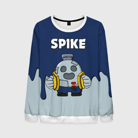 Мужской свитшот 3D с принтом Brawl Stars Spike Robot в городе Новоалтайск, 100% полиэстер с мягким внутренним слоем | круглый вырез горловины, мягкая резинка на манжетах и поясе, свободная посадка по фигуре | brawl stars | brawl stars crow | brawl stars crow phoenix | brawl stars leon | brawl stars spike | скачать brawl stars | скачать бесплатно brawl stars