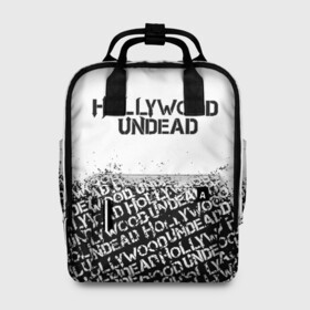 Женский рюкзак 3D с принтом HOLLYWOOD UNDEAD в городе Новоалтайск, 100% полиэстер | лямки с регулируемой длиной, сверху ручки, чтобы рюкзак нести как сумку. Основное отделение закрывается на молнию, как и внешний карман. Внутри два дополнительных кармана, один из которых закрывается на молнию. По бокам два дополнительных кармашка, куда поместится маленькая бутылочка
 | deuce | hollywood undead | hu | j dog | shady jeff | голливуд | голливудская нежить | даниэль мурильо | джордан террелл | джордж артур рейган | дилан альварес | мэттью сент клер | нежить