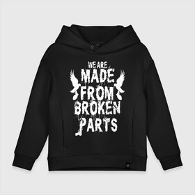 Детское худи Oversize хлопок с принтом HOLLYWOOD UNDEAD в городе Новоалтайск, френч-терри — 70% хлопок, 30% полиэстер. Мягкий теплый начес внутри —100% хлопок | боковые карманы, эластичные манжеты и нижняя кромка, капюшон на магнитной кнопке | deuce | hollywood undead | hu | j dog | shady jeff | голливуд | голливудская нежить | даниэль мурильо | джордан террелл | джордж артур рейган | дилан альварес | мэттью сент клер | нежить