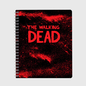 Тетрадь с принтом The Walking Dead в городе Новоалтайск, 100% бумага | 48 листов, плотность листов — 60 г/м2, плотность картонной обложки — 250 г/м2. Листы скреплены сбоку удобной пружинной спиралью. Уголки страниц и обложки скругленные. Цвет линий — светло-серый
 | amc | carol | daryl | dixon | michonne | negan | reaction | rick | season 10 | twd | zombies | диксон | дэрил | зомби | мертвецы | мишонн | неган | реакция | рик | ходячие