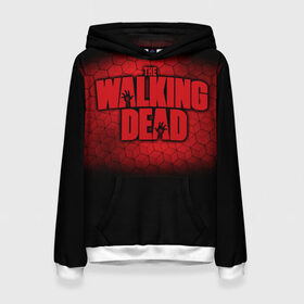 Женская толстовка 3D с принтом The Walking Dead в городе Новоалтайск, 100% полиэстер  | двухслойный капюшон со шнурком для регулировки, мягкие манжеты на рукавах и по низу толстовки, спереди карман-кенгуру с мягким внутренним слоем. | amc | carol | daryl | dixon | michonne | negan | reaction | rick | season 10 | twd | zombies | диксон | дэрил | зомби | мертвецы | мишонн | неган | реакция | рик | ходячие