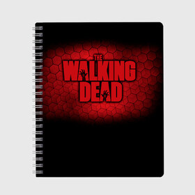 Тетрадь с принтом The Walking Dead в городе Новоалтайск, 100% бумага | 48 листов, плотность листов — 60 г/м2, плотность картонной обложки — 250 г/м2. Листы скреплены сбоку удобной пружинной спиралью. Уголки страниц и обложки скругленные. Цвет линий — светло-серый
 | amc | carol | daryl | dixon | michonne | negan | reaction | rick | season 10 | twd | zombies | диксон | дэрил | зомби | мертвецы | мишонн | неган | реакция | рик | ходячие