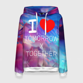 Женская толстовка 3D с принтом TOMORROW X TOGETHER в городе Новоалтайск, 100% полиэстер  | двухслойный капюшон со шнурком для регулировки, мягкие манжеты на рукавах и по низу толстовки, спереди карман-кенгуру с мягким внутренним слоем. | beomgyu | hueningkai | k pop | korean | kpop | soobin | taehyun | tomorrow x together | txt | yeonjun | бомгю | ёнджун | корея | поп | субин | техен | тэхён | хюнин кай